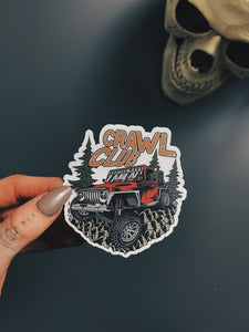 CRAWL CLUB STICKER